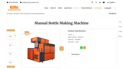 China Manual Bottle Making Machine Manufacturers Suppliers Factory