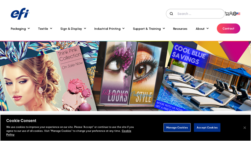 EFI Sign & Display Inkjet Printers