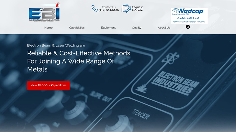 Electron Beam (EB) Welding Service, Precision Micro Welding ...