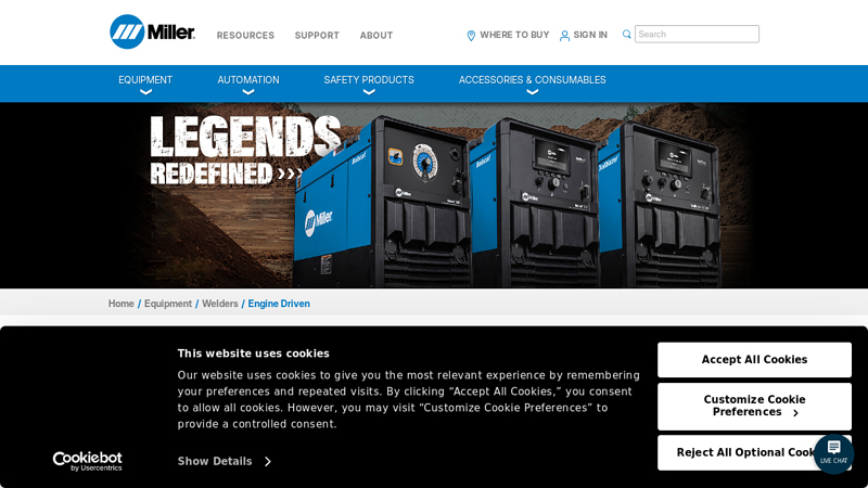 Engine-Driven Welders and Machines