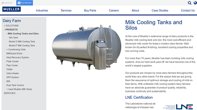 Milk Cooling Tanks - Dairy Farm - Paul Mueller Company