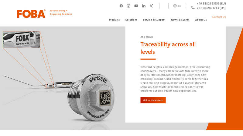 Experts in Industrial Laser Marking + Engraving