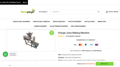 Orange Juice Making Machine - Farmpays