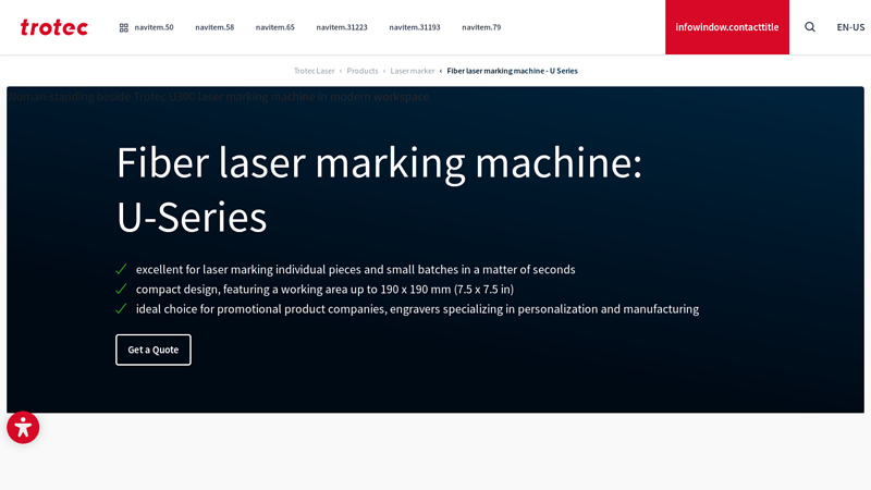 Fiber laser marking machine: U