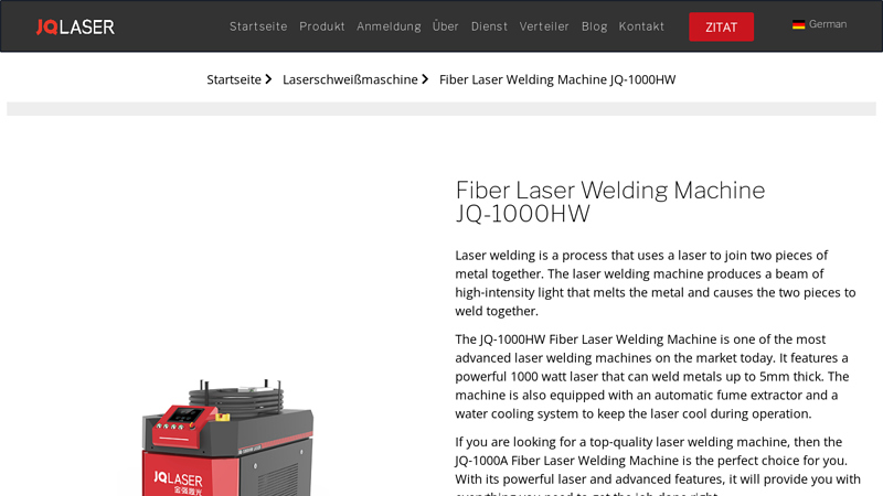 Fiber Laser Welding Machine JQ
