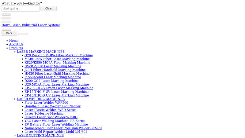 Fiber or UV Laser Marking