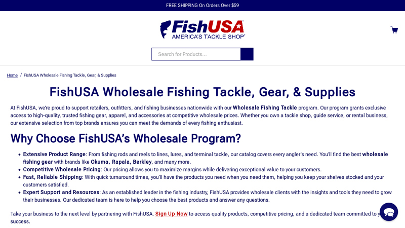 FishUSA Wholesale Fishing Tackle, Gear, & Supplies