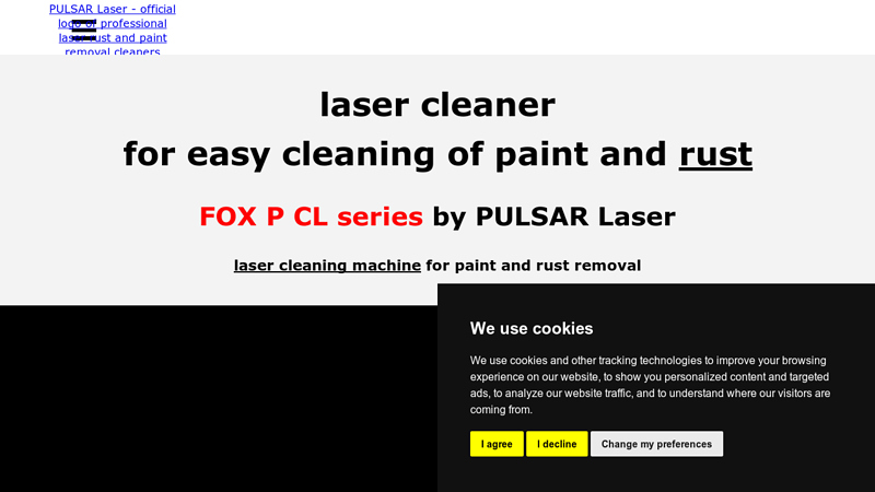FOX P CL - laser for removing rust