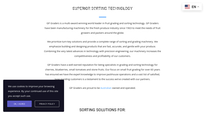 GP Graders - Superior Sorting Technology - Fruit Grading Solutions