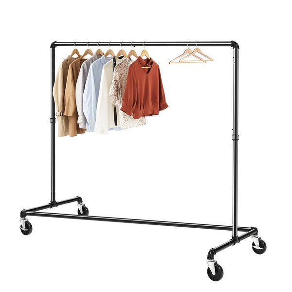 Greenstell Heavy Duty Rolling Industrial Pipe Clothes Rack (24*63 ...