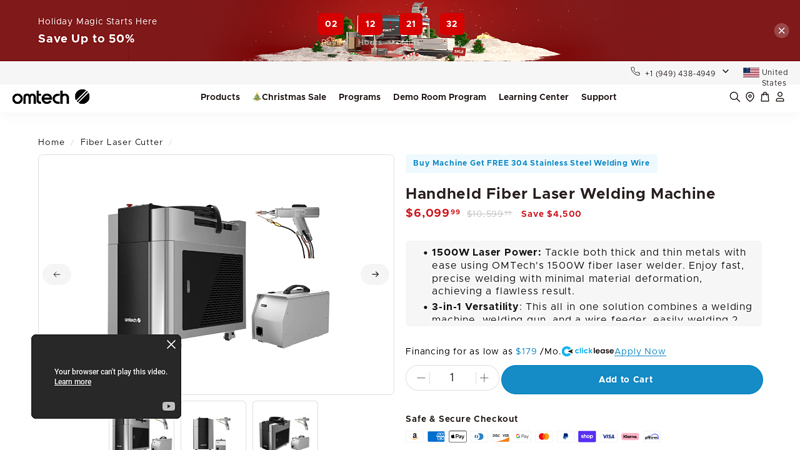 Handheld Fiber Laser Welding Machine