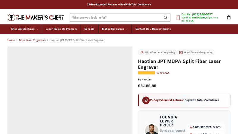 Haotian JPT MOPA Split Fiber Laser Engraver