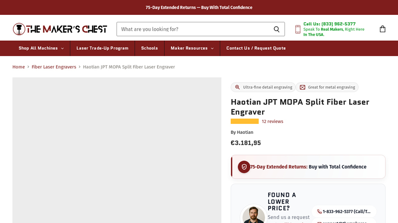 Haotian JPT MOPA Split Fiber Laser Engraver