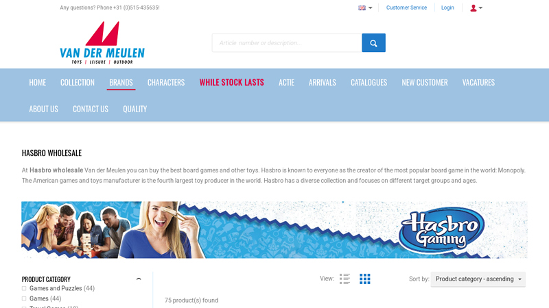 Hasbro wholesaler & distributor