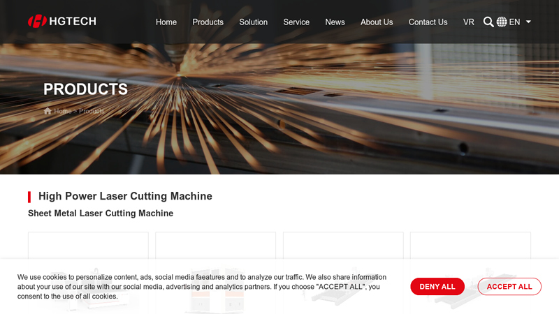 High Power Laser Cutting Machine