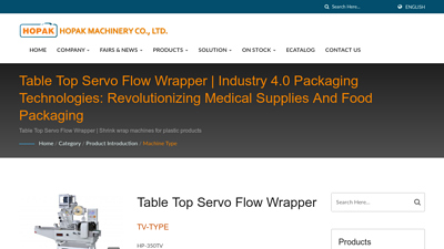 Table Top Servo Flow Wrapper | Innovative Packaging Systems