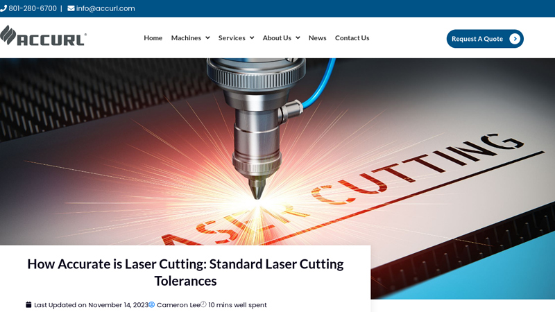 How Accurate is Laser Cutting