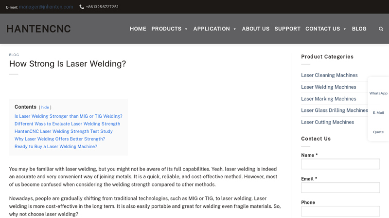 How Strong Is Laser Welding