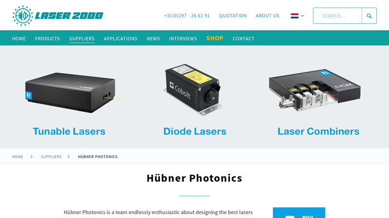 Hübner Photonics Laser combiners and CW OPOs