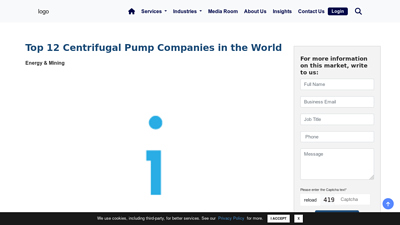 Top 12 Centrifugal Pump Companies in the World - IMARC Group