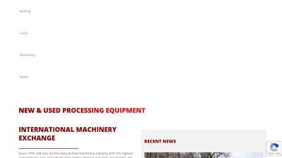 International Machinery Exchange: Dairy and Cheesemaking ...