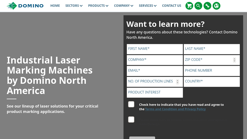Industrial Laser Marking Machines by Domino North America