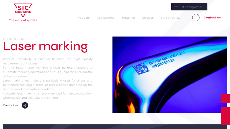 Industrial laser marking machines, laser engraving solution