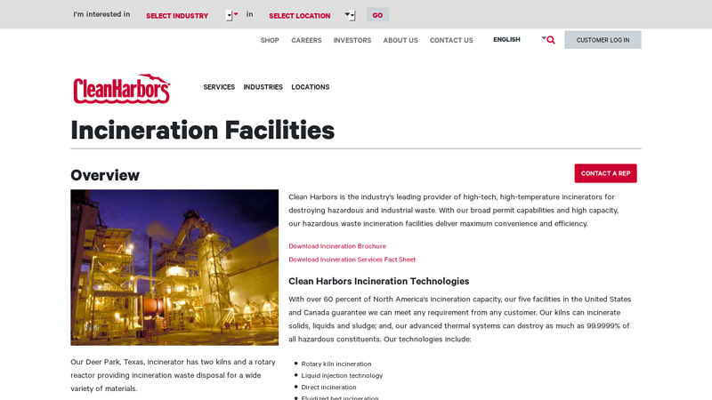 Industry Leading Incineration Facilities