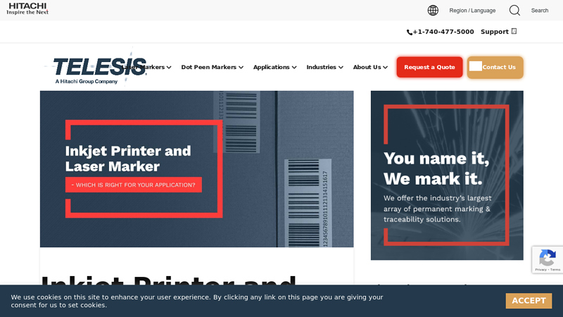 Inkjet Printer and Laser Marker