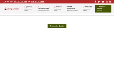 Juice Processing Equipment - Belt Presses, Grinder, Pasteurizer