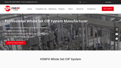 Whole Set CIP System - VONFO