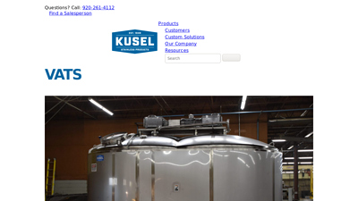 Vats Categories - Kusel Equipment