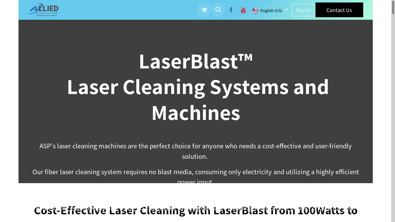Laser Cleaning Machine - LaserBlast Systems