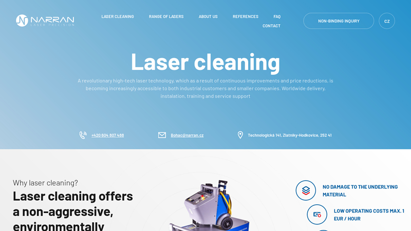 Laser cleaning system