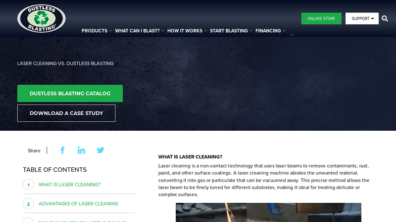 Laser Cleaning vs. Dustless Blasting