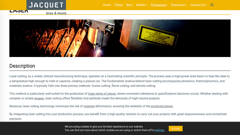 Laser Cutting for Stainless & Nickel Alloys