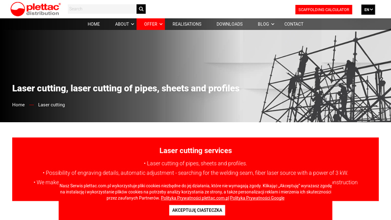 Laser cutting, laser cutting of pipes, sheets and profiles