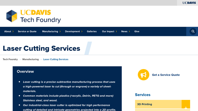 Laser Cutting Services