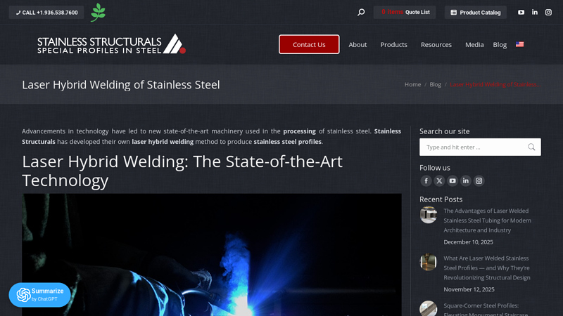 Laser Hybrid Welding of Stainless Steel