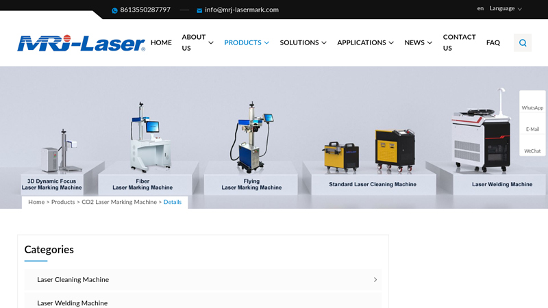 Laser Marking Machine 30W Portable CO2 Laser Engraver