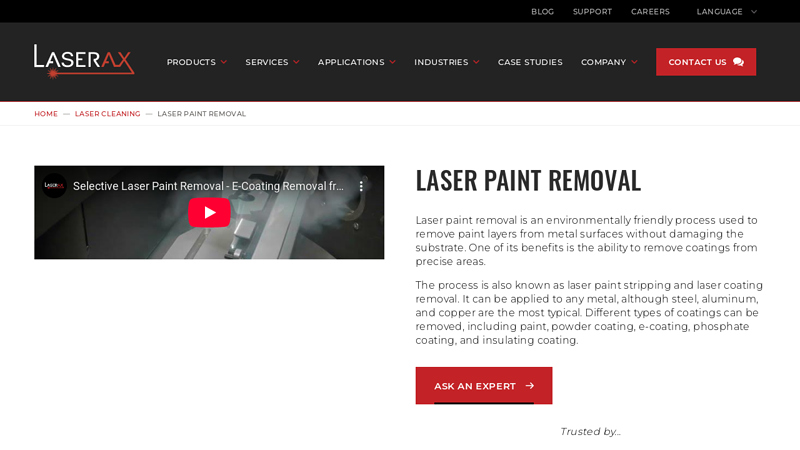 Laser Paint Removal from Metals with Laser Cleaning