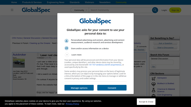 Laser rust cleaning technology