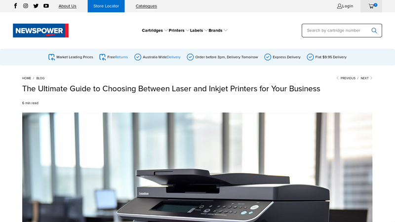 Laser vs. Inkjet Printers