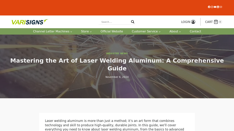 Laser Welding Aluminum