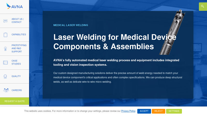 Laser Welding for Medical Device Components & Assemblies