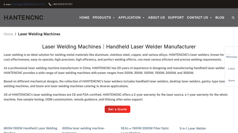 Laser Welding Machines｜Handheld Laser Welder Manufacturer