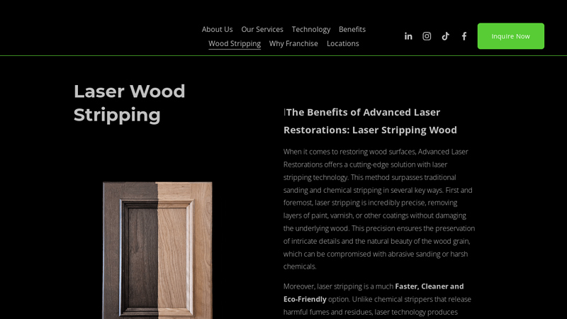 Laser Wood Cleaning & Restoration