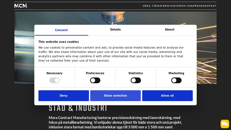 Laserskärning av metall och plåt