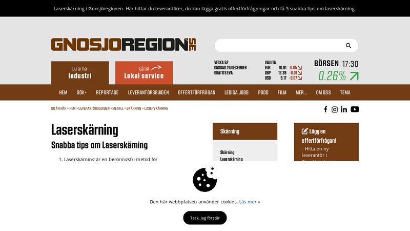 Laserskärning i plast, plåt, aluminium, 3D i Gnosjöregionen