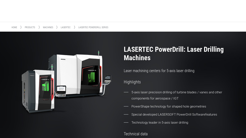 LASERTEC PowerDrill: Laser Drilling Machines
